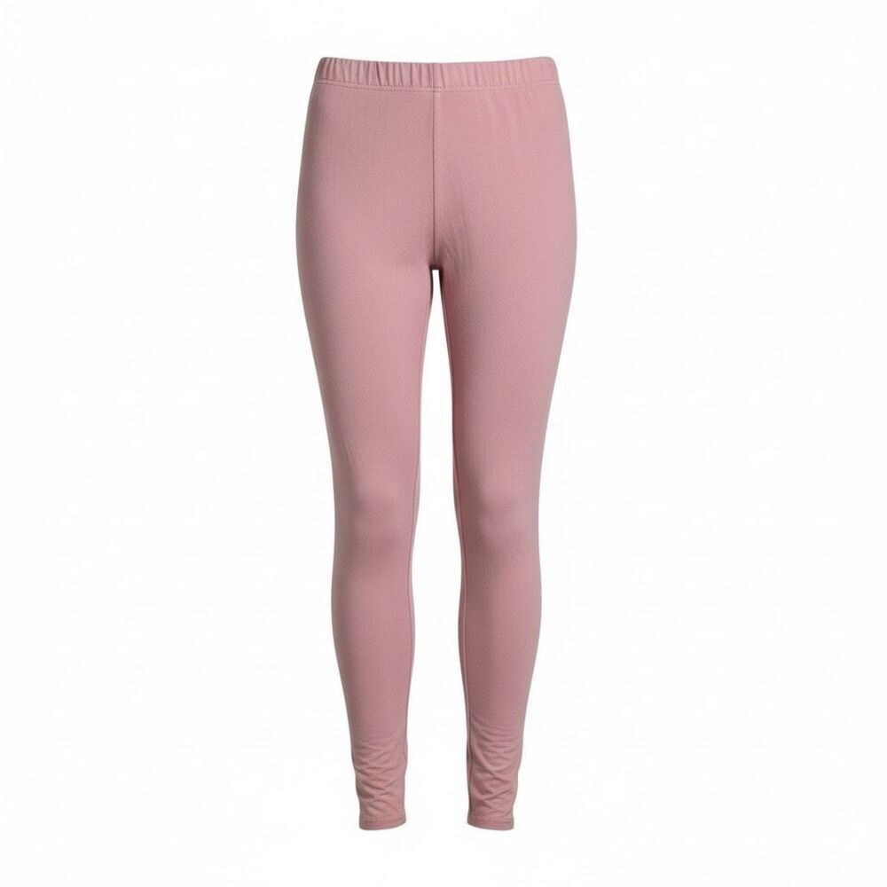 Style 5 NWT High Rise Stretch Elastic Waist Pull On Legging Pants Pink Sz Large